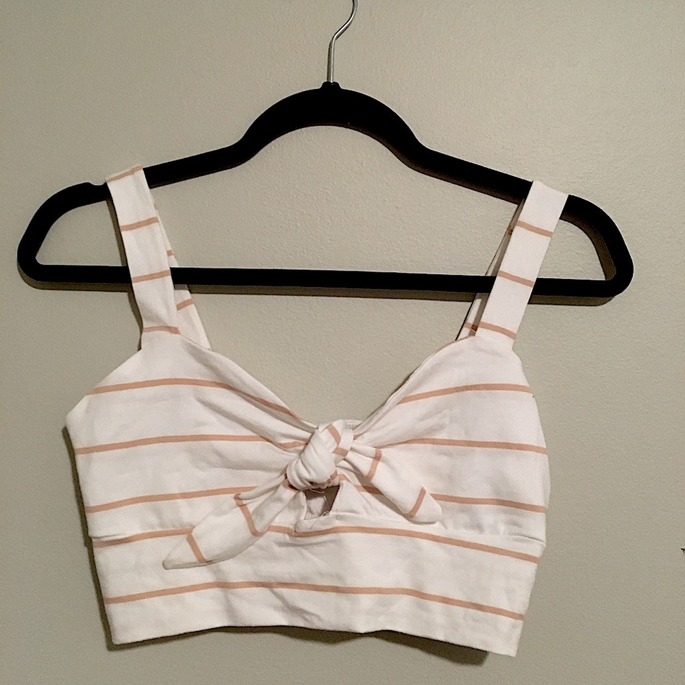 White tie Crop Top